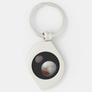 Pluto & Charon 9th or Dwarf Planet Solar System Keychain