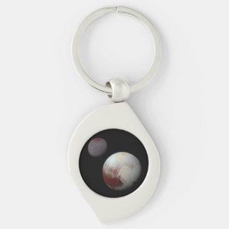 Pluto & Charon 9th or Dwarf Planet Solar System Keychain