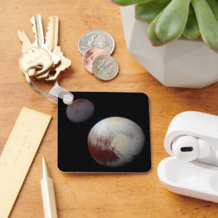 Pluto & Charon 9th or Dwarf Planet Solar System Keychain