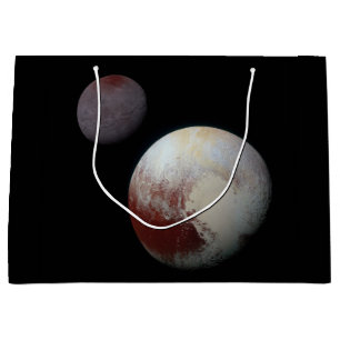 Pluto & Charon 9th or Dwarf Planet Solar System Large Gift Bag