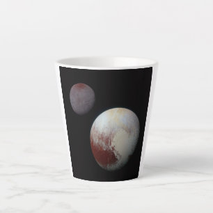 Pluto & Charon 9th or Dwarf Planet Solar System Latte Mug