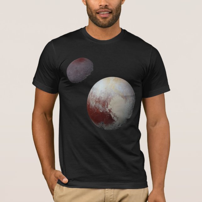 Pluto & Charon 9th or Dwarf Planet Solar System T-Shirt (Front)