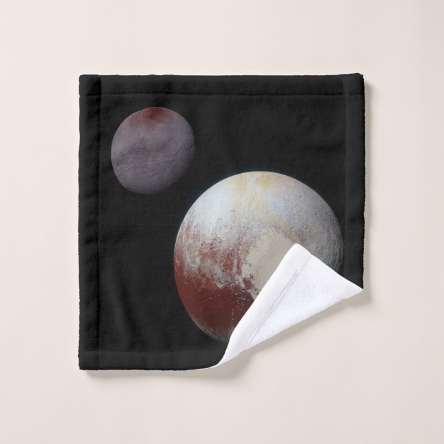 Pluto & Charon 9th or Dwarf Planet Solar System Wash Cloth (Wash Cloth)