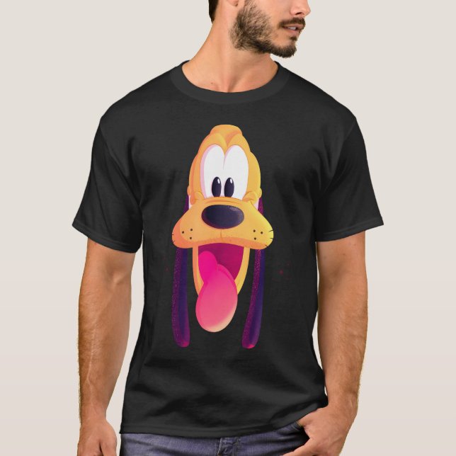 Pluto Dog Pluto Cartoon Character T-Shirt (Front)