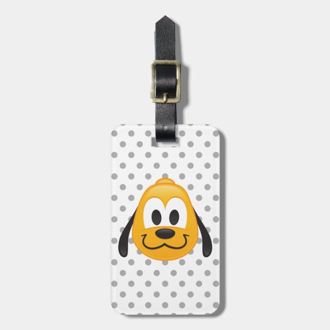 Pluto Emoji Luggage Tag (Front Vertical)