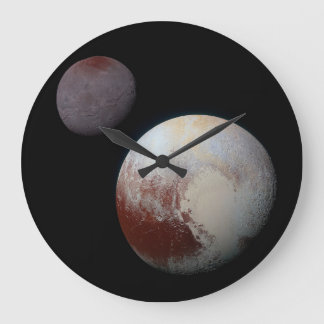 Pluto et Charon NASA Nouveaux Horizons Horloge