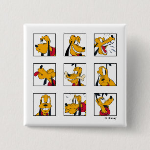 Pluto Expression Grid 2 Inch Square Button
