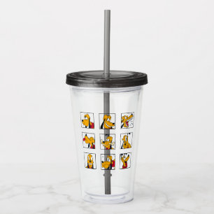 Pluto Expression Grid Acrylic Tumbler