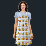 Pluto Expression Grid Apron<br><div class="desc">Can’t pick just one mood? Show them all with this dynamic and highly expressive Pluto character grid! Featuring a 3x3 panel layout, this design captures a full range of personality—from cheerful grins and curious tilts to playful barks and bone-chewing bliss. The bold, black-framed squares and vibrant yellow character art create...</div>