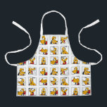 Pluto Expression Grid Apron<br><div class="desc">Can’t pick just one mood? Show them all with this dynamic and highly expressive Pluto character grid! Featuring a 3x3 panel layout, this design captures a full range of personality—from cheerful grins and curious tilts to playful barks and bone-chewing bliss. The bold, black-framed squares and vibrant yellow character art create...</div>