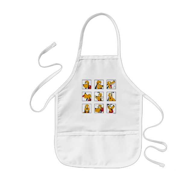 Pluto Expression Grid Kids Apron (Front)