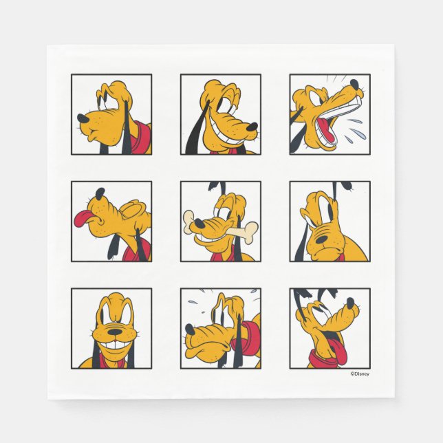 Pluto Expression Grid Napkin (Front)