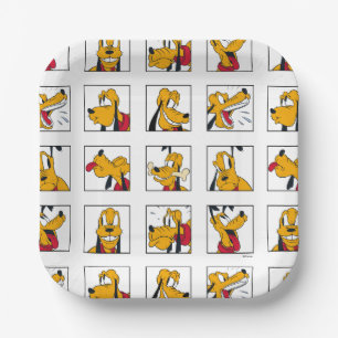 Pluto Expression Grid Paper Plate