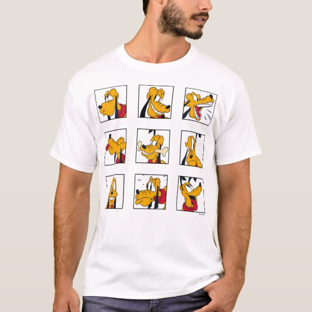 Pluto Expression Grid T-Shirt (Front)