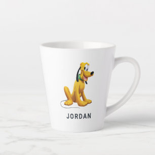 Pluto   Eyes to Side Latte Mug