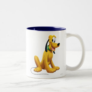 Pluto   Eyes to Side Two-Tone Coffee Mug