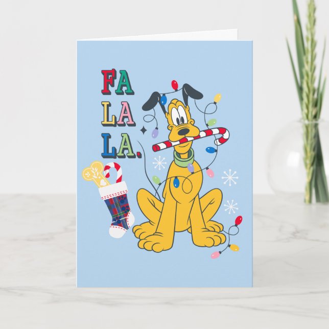 Pluto | Fa La La Holiday Card (Front)