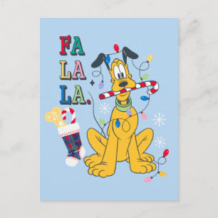 Pluto   Fa La La Holiday Postcard