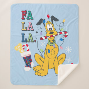Pluto   Fa La La Sherpa Blanket