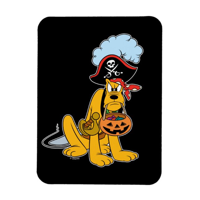 Pluto in Pirate Costume Magnet (Vertical)