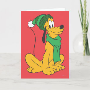 Pluto In Winter Gear Card