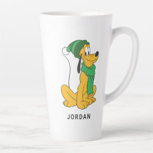 Pluto In Winter Gear Latte Mug