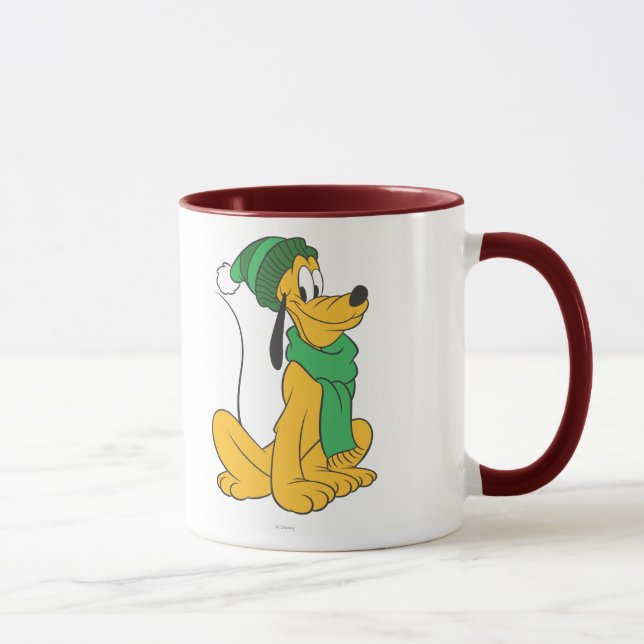 Pluto In Winter Gear Mug (Right)