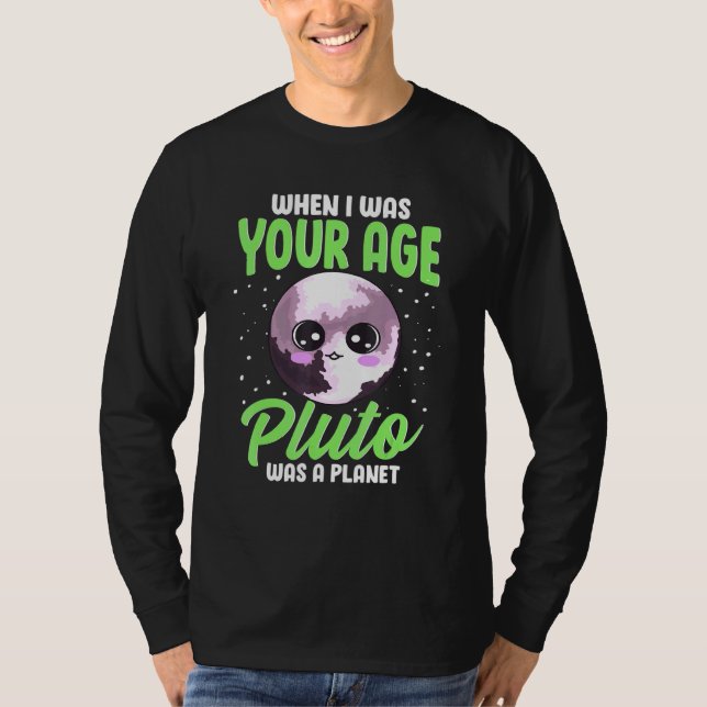 Pluto Inspired Dwarf Planet Related Pluto Joke Des T-Shirt (Front)