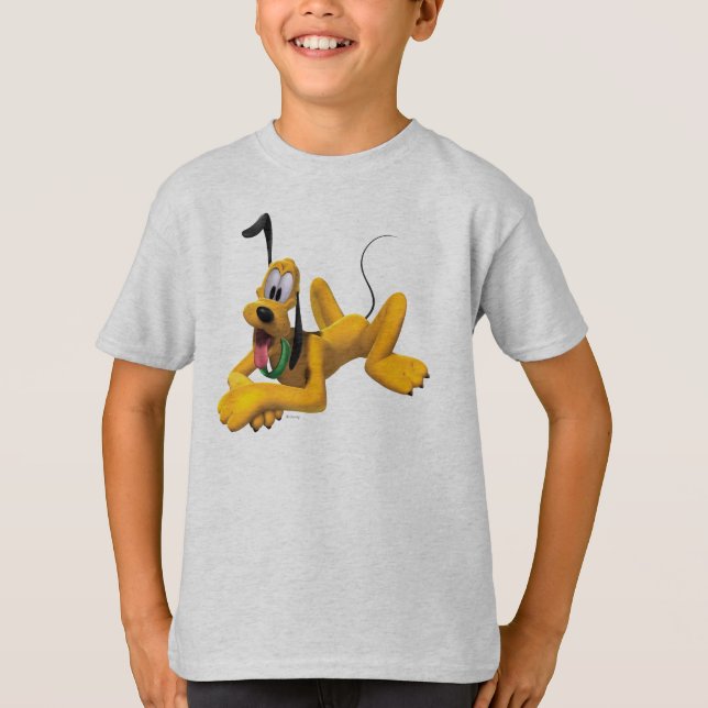 Pluto | Laying with Ear Up T-Shirt (Front)