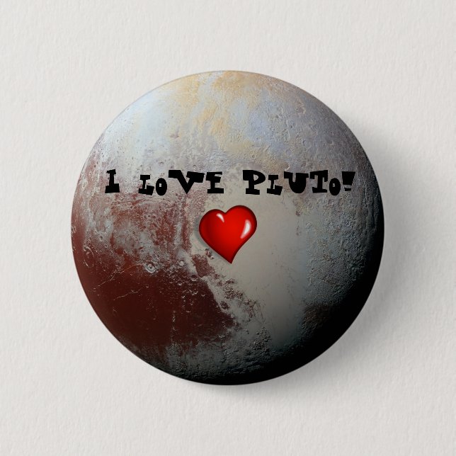 Pluto lovers 2 inch round button (Front)