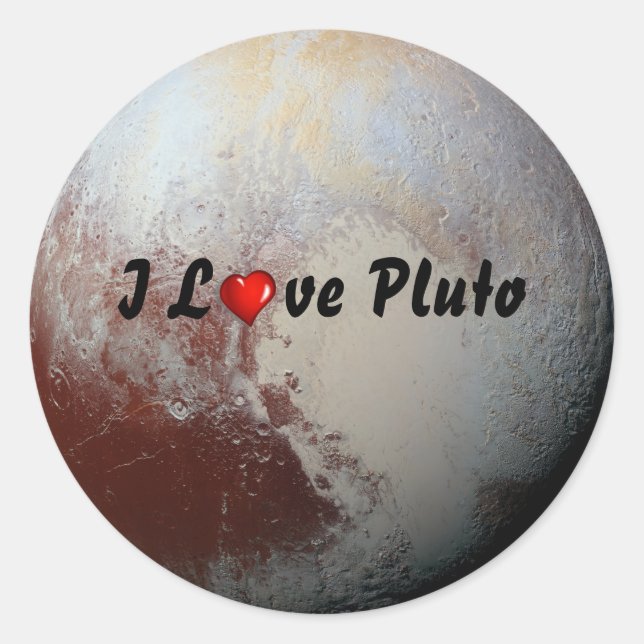 Pluto lovers classic round sticker (Front)