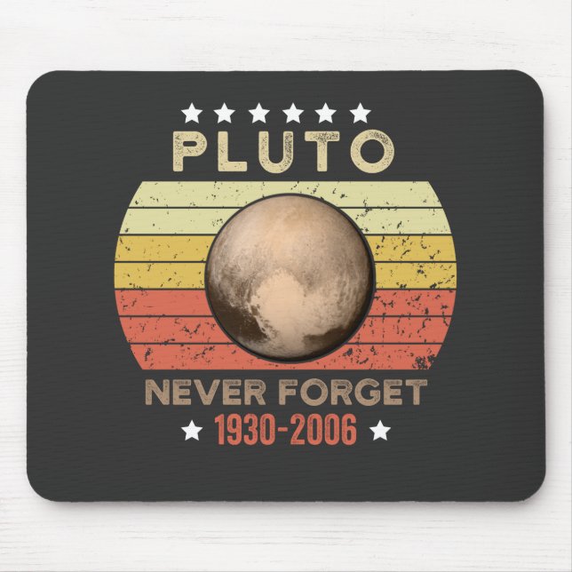 Pluto Never Forget 1930-2006 Mouse Pad (Front)