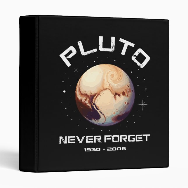 Pluto Never Forget Binder (Front/Spine)