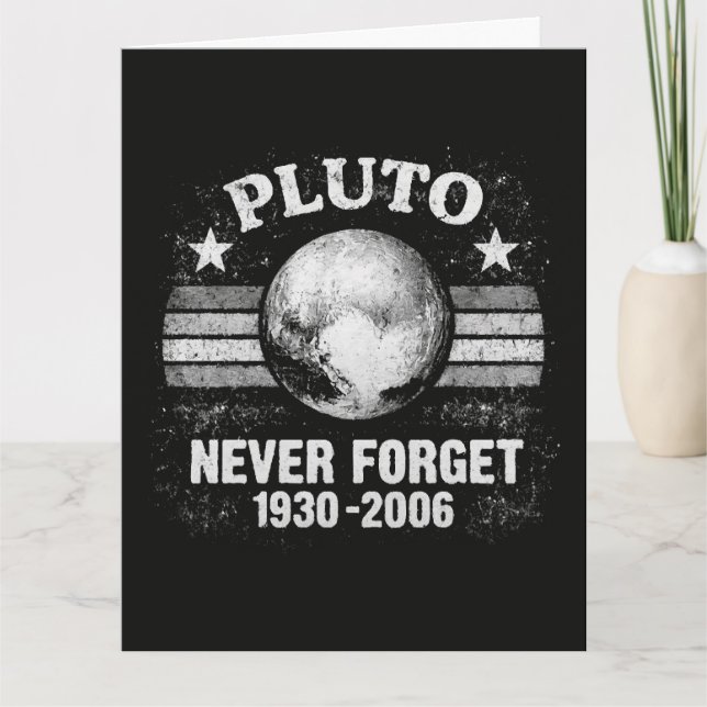 Pluto Never Forget Card (Front)