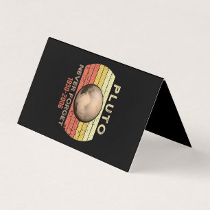 pluto never forget, eris, moon, astronomy, astrono business card