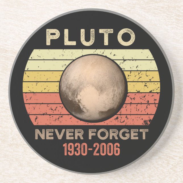 pluto never forget, eris, moon, astronomy, astrono coaster (Front)