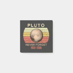 pluto never forget, eris, moon, astronomy, astrono post-it notes