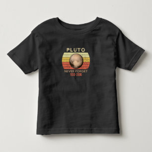 pluto never forget, eris, moon, astronomy, astrono toddler t-shirt