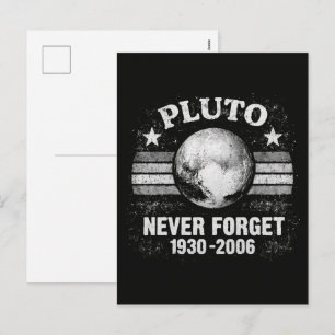 Pluto Never Forget Holiday Postcard