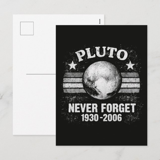 Pluto Never Forget Holiday Postcard (Front/Back)