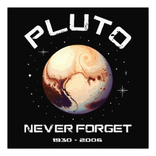 Pluto Never Forget Photo Print