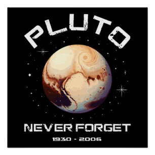 Pluto Never Forget Poster
