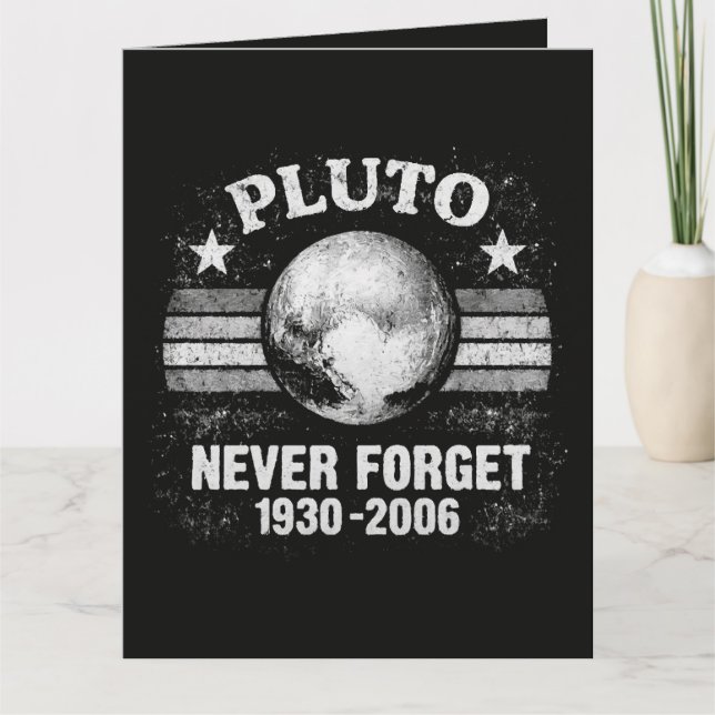 Pluto Never Forget Thank You Card (Front)