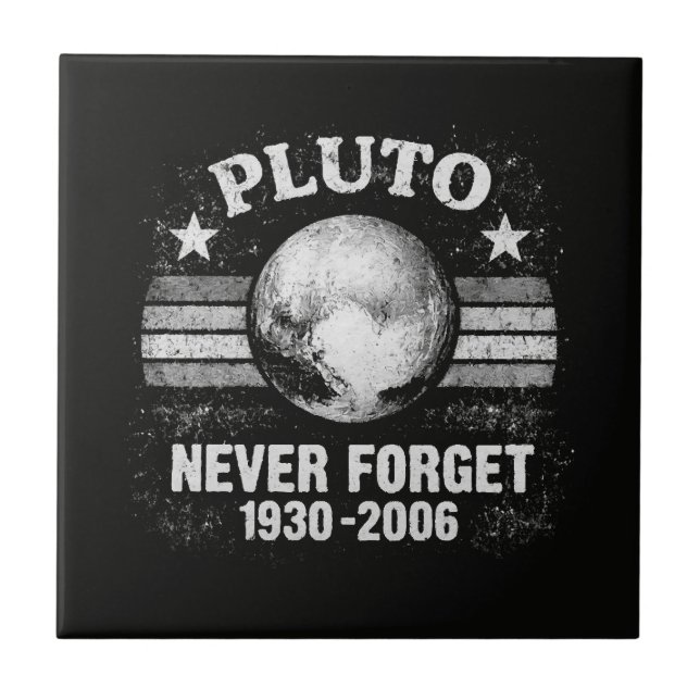 Pluto Never Forget Tile (Front)