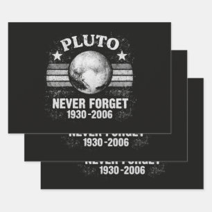 Pluto Never Forget Wrapping Paper Sheet