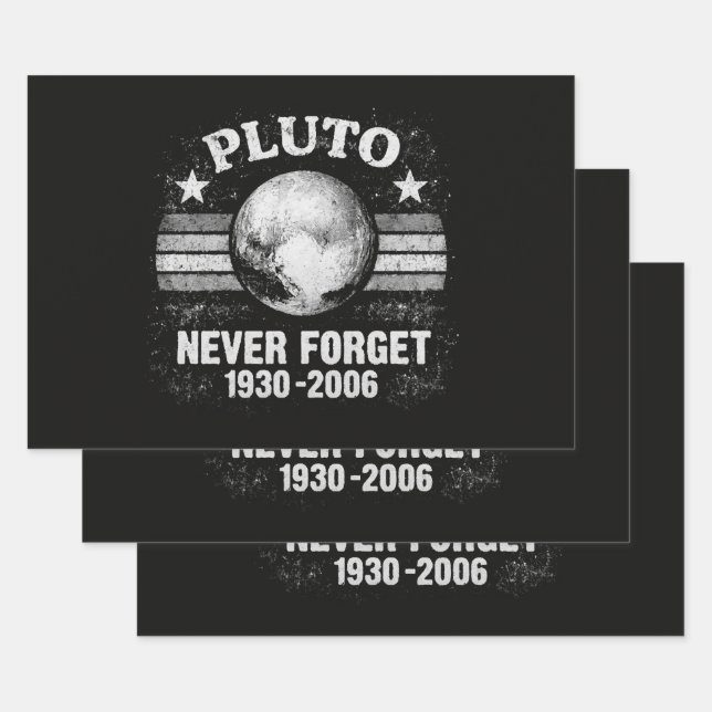 Pluto Never Forget Wrapping Paper Sheet (Set)