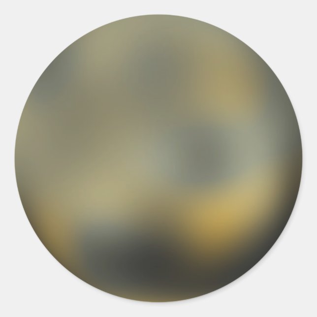 Pluto Planet Classic Round Sticker (Front)