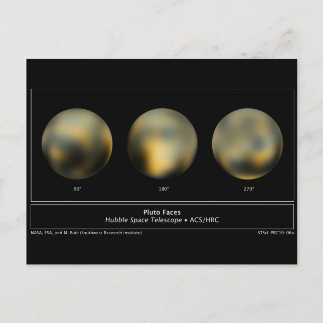 Pluto Planet Postcard (Front)