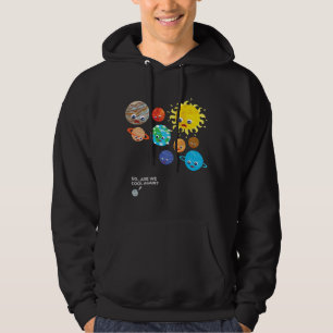 Pluto Planet Solar System Dwarf Planets Space Astr Hoodie