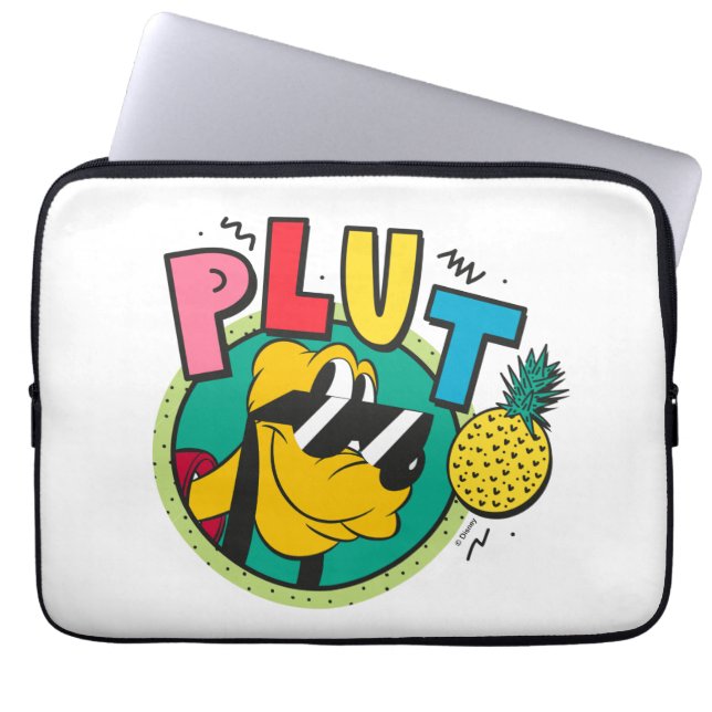 Pluto Retro Cool Summer Vibes Laptop Sleeve (Front)